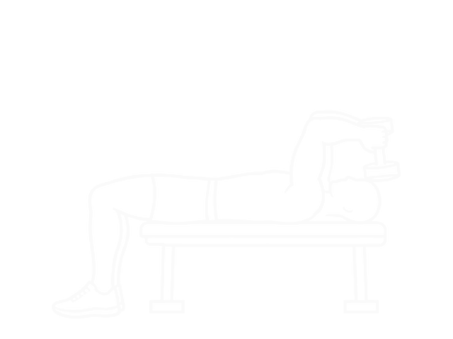 Lying Two-Arm Dumbbell Extension — Start