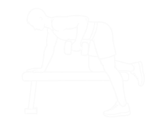 Bent-Over One-Arm Dumbbell Row — End