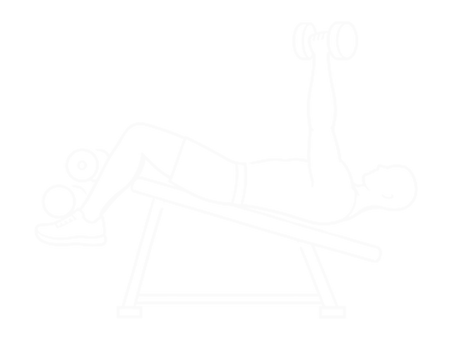 Decline One-Arm Dumbbell Chest Press — End