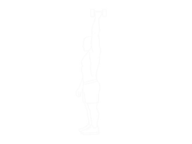One-Arm Dumbbell Triceps Extension — End