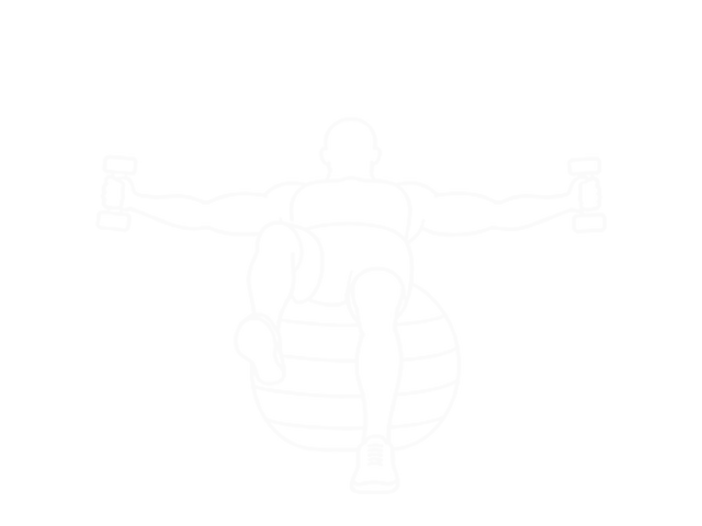One-Leg Dumbbell Fly on Exercise Ball — Start
