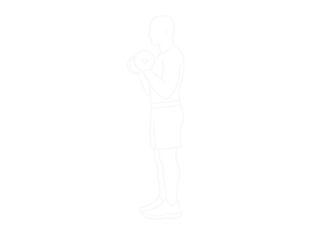 Dumbbell Peacher Hammer Curl — End