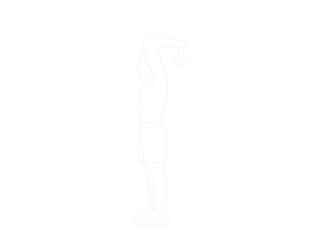 Dumbbell Pronate-Grip Triceps Extension — Start