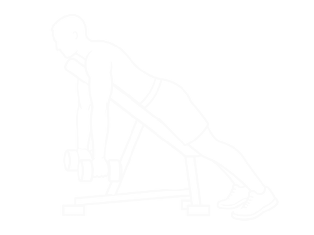 Dumbbell Reverse Spider Curl — Start
