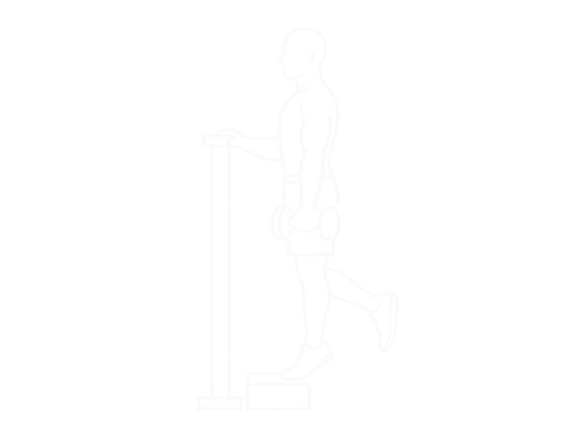 Single-Leg Dumbbell Calf Raise — 끝
