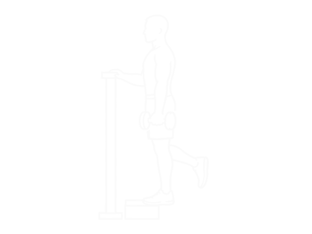 Single-Leg Dumbbell Calf Raise — 시작