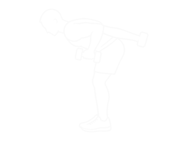 Standing Alternating Dumbbell Triceps Kickback — Start