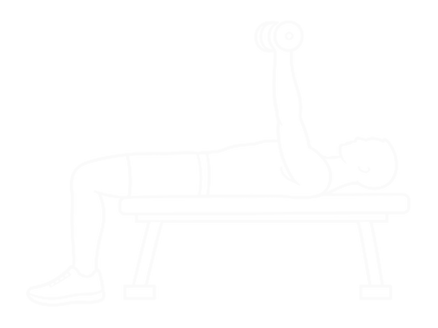 Dumbbell Twisting Bench Press — End