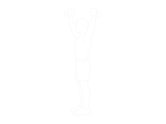 Dumbbell W-Press — End