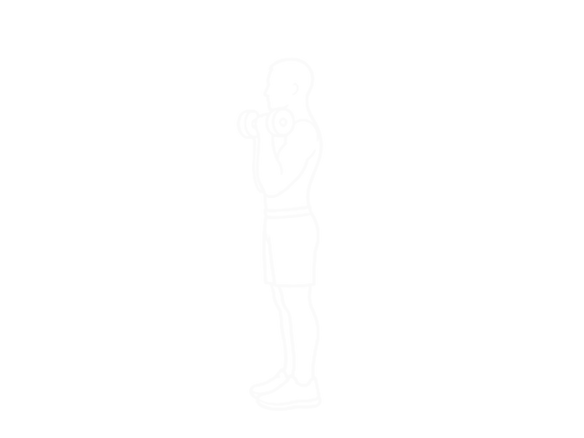 Dumbbell W-Press — Start