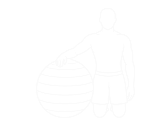 Exercise Ball Lying Side Lat Stretch — Start