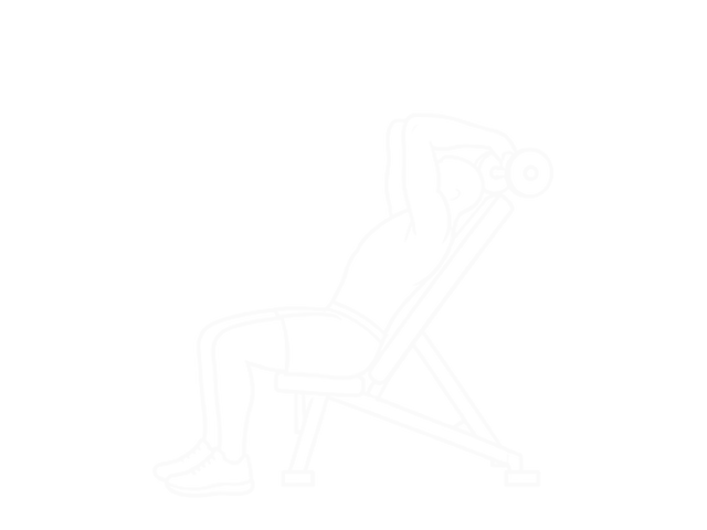 EZ Barbell Incline Triceps Extension — End