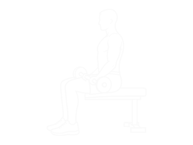 EZ Barbell Seated Curls — Start
