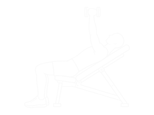 Incline Dumbbell Bench Press — End