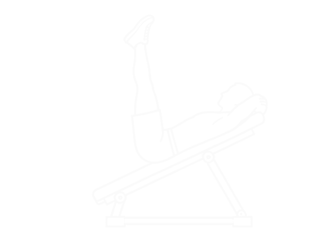 Incline Leg Hip Raise (Leg Straight) — End