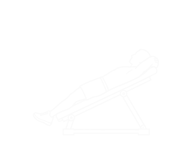 Incline Leg Hip Raise (Leg Straight) — Start