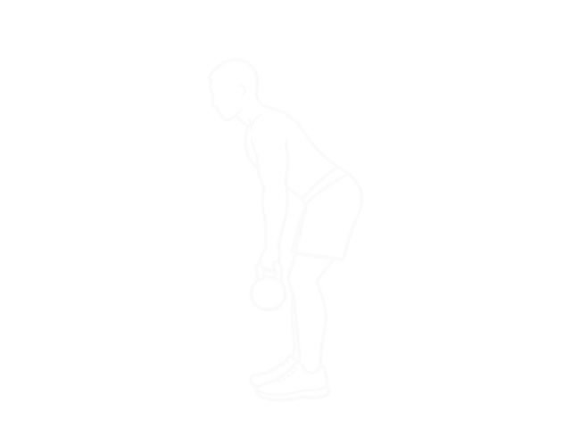 Kettlebell Bottoms Up Clean From the Hang Position — Start