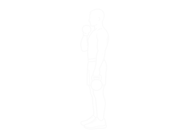 Kettlebell Double Alternating Hang Clean — 끝