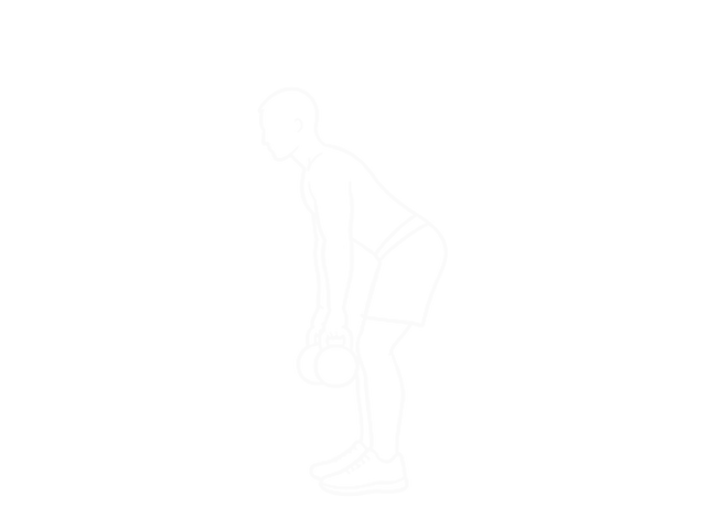 Kettlebell Double Alternating Hang Clean — 시작