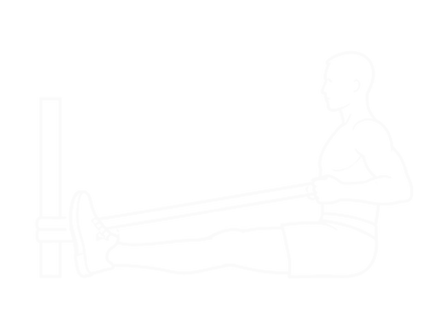 Resistance Band Seated Straight Back Row — End