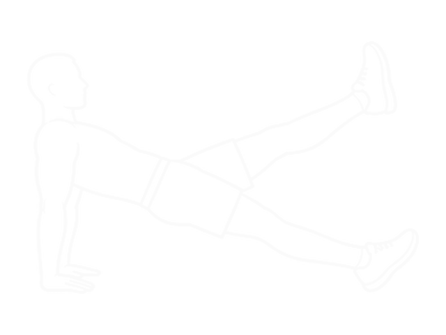 Reverse Plank with Leg Lift — End