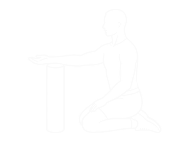 Roller Hip Lat Stretch — 시작