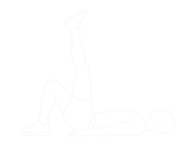 Single-Leg Bridge with Outstretched Leg — Start