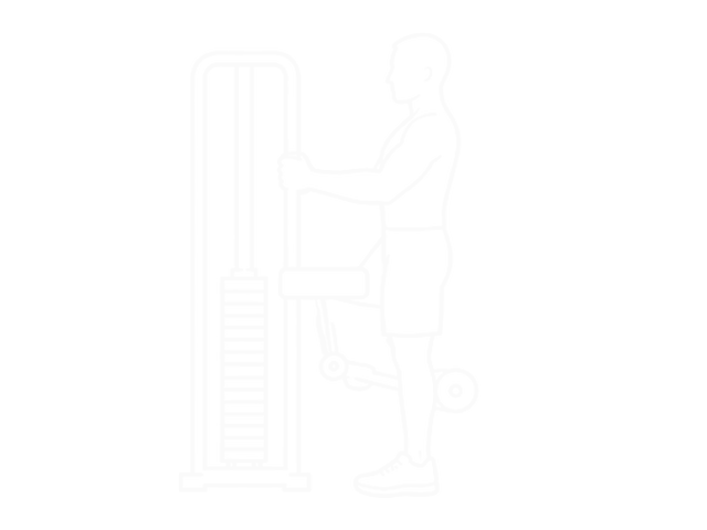 Standing Single-Leg Curl — Start