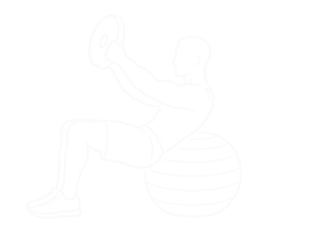 Weighted Overhead Crunch (On Stability Ball) — End